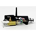 Cartridge and Stylus, Conical needle and Black Headshell with mounting bolts for Technics SL-5100, SL-5200, SL-5300, SL-5310, SL-5350, SL-Q33K