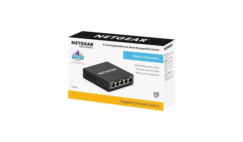 NETGEAR GS305 5-Port Gigabit Ethernet ?????????????????????? ???????????? | Plug-and-Play | Cloud Care's 3 Year Warranty SupportPlus Included