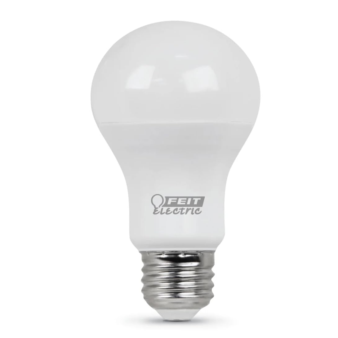 Feit Electric A19 LED Light Bulb, 60W Equivalent, E26 Medium Base, 800 Lumen, 3500K Neutral White Light, Indoor/Outdoor General-Purpose Light Bulbs