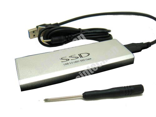 USB 3.0 External Enclosure Case,Compatible with 18 Pin SSD Adata Xm11 Xm11zzb5 from Ultrabook Ux31 Ux21 Taichi21/31