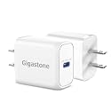 Gigastone 30W USB C Charger 2-Pack Power Essential PPS 33W Fast Charger Compact USB C Power Adapter Rapid Charging Compatible iPhone 16/15/14/Pro