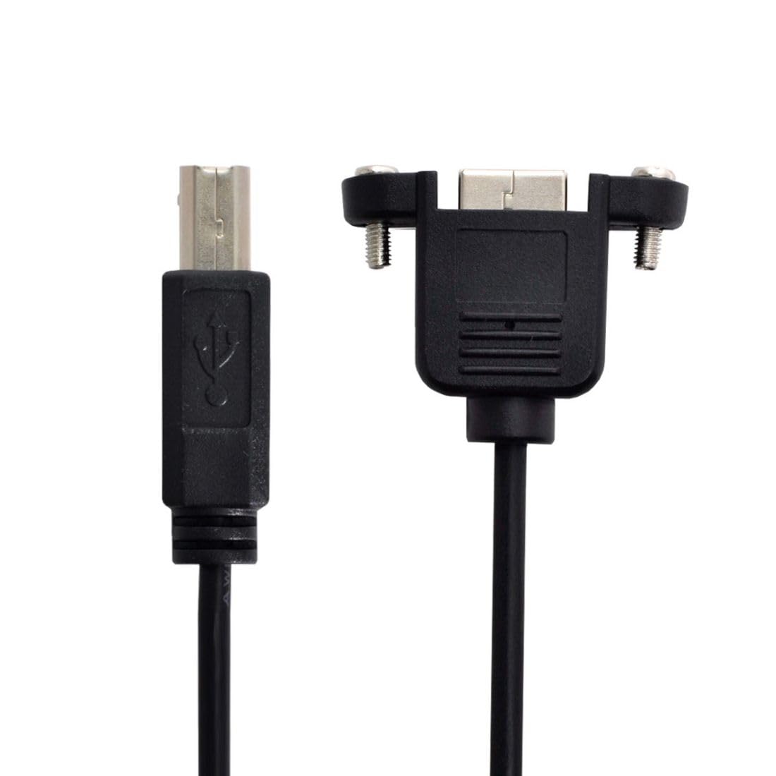 chenyang USB 2.0 Type B Printer Scanner Hard Disk Extension Data Cable with Screws for Panel Mount 50cm