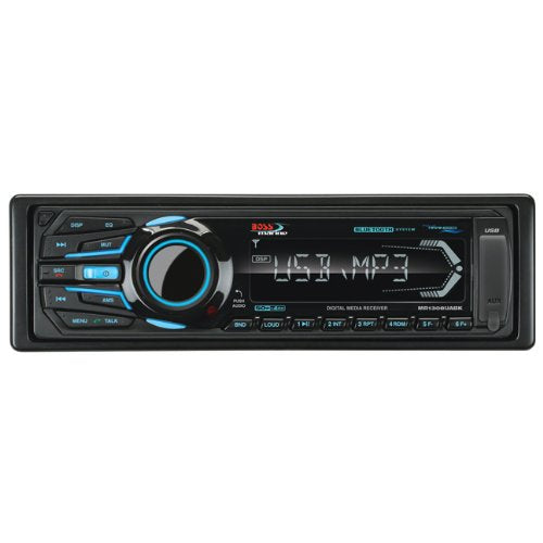 Boss Marine Mechless Single Din Receiver Bluetooth Usb/Sd Remote Black