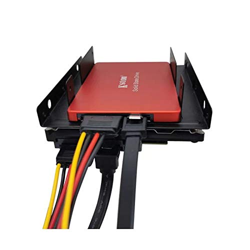 KETAWA SATA Data Cable & 15 Pin Power Splitter Cable (4 Pack) - 6.0 Gbps High-Speed Data Transfer, Compatible with SATA Hard Drives, SSDs, Optical