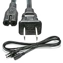 CorpCo 3ft AC Power Cord Replacement for Sony PlayStation 5, PS5 and PlayStation 4, PS4 Slim, Xbox Series S, Xbox Series X
