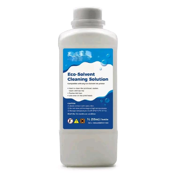 MELDIKISO 1L Compatible ECO Solvent Ink Cleaning Solution Liquid for Solvent Ink Printers Printhead Clean