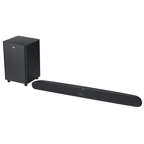 TCL Alto 6+ 2.1 Channel Roku TV Ready Home Theater Sound Bar with Wireless Subwoofer and Bluetooth - TS6110, 31.5-inch, Black (Renewed)