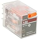 ASBB 1SVR405611R7100, Pluggable Interface Relay, CR-M110AC2L, DPDT, 250VAC 12 A, W/LED, Control: 110VAC