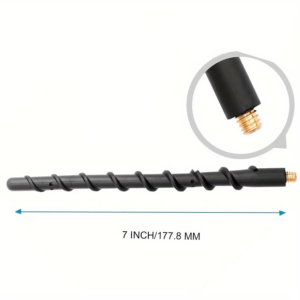 CZSWCH Short Antenna for Jeep Wrangler Gladiator (2007-2024),Ford F150 F-150 (2009-2024),Dodge RAM 1500 (2009-2018) 7 Inch Truck Car Antenna