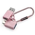 Tech Candy Adapt Dat Universal Multi-Device 3-in-1 Charging Cable, Pink - USB to Lightning/Micro USB/Type C, Fast Charge & Sync, Tangle-Free…