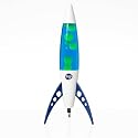 Brewish 17-Inch Liquid Motion Lamp | Magma Lamp with Blue Liquid Green Wax | Space-Inspired Rocket Lamps for Kids, Adults | Night Light for Home