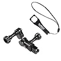 Aluminum Dual Rotating Extension Arm Mount Mount, 360° Rotation Ball Head Swivel Adapter Arm Mount Compatible with Gopro Hero 13 Black,Hero
