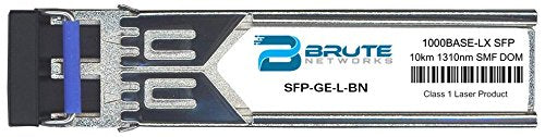 Brute Networks SFP-GE-L-BN - 1000BASE-LX 10km SMF 1310nm SFP Transceiver (Compatible with OEM PN# SFP-GE-L)