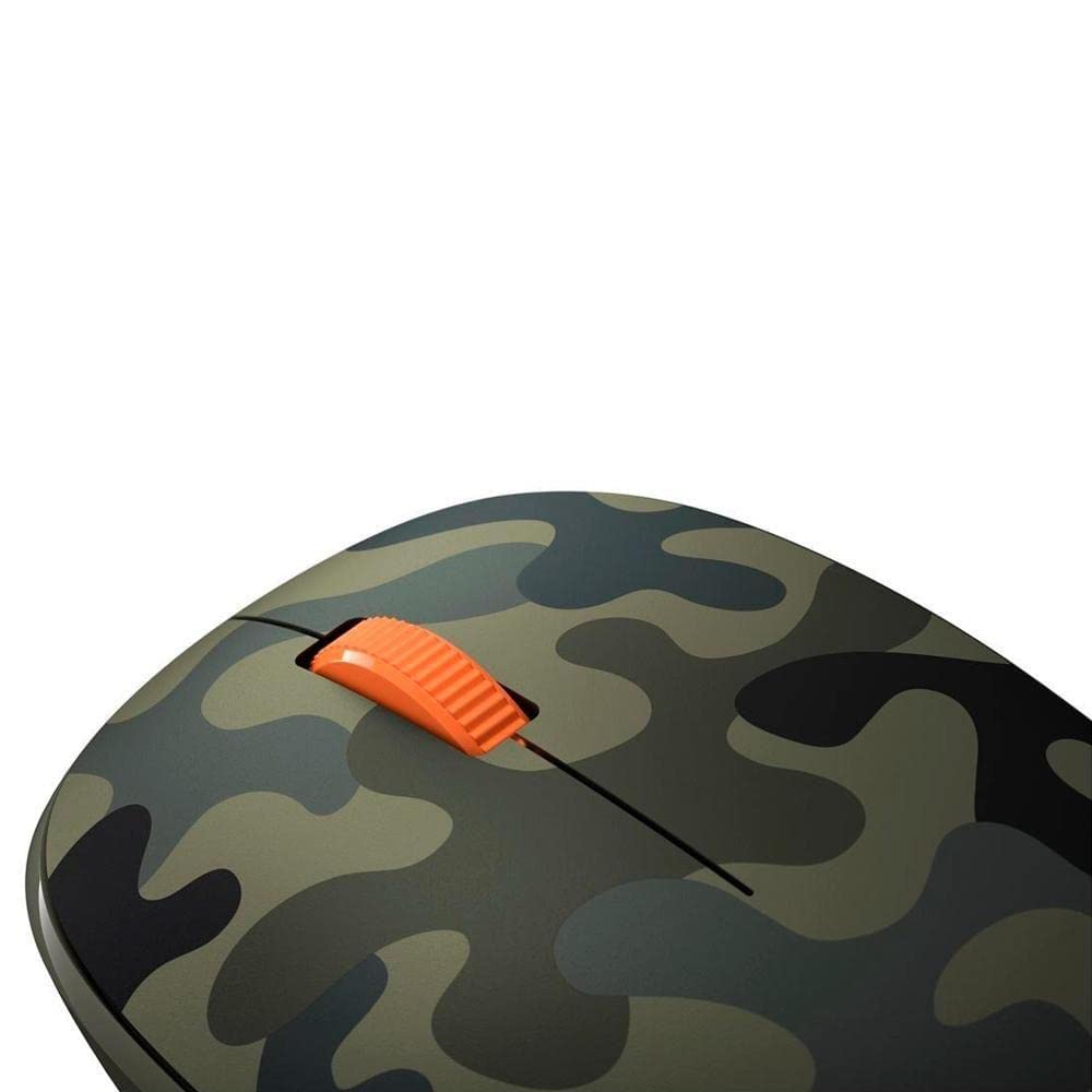 Microsoft Bluetooth Mouse - Forest Camo. Compact, Comfortable Design, Right/Left Hand Use, 3-Buttons, Wireless Bluetooth Mouse for PC/Laptop/Desktop
