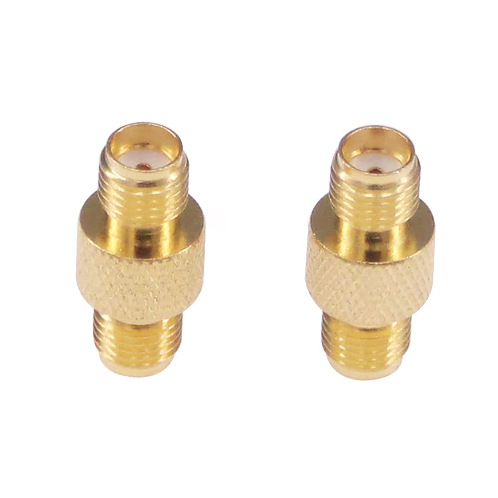 RFaha 5pcs Antenna Adapter SMA Female to Female Connector SMA Coupler Barrel Adapter Converter for Antenna Radio(F26-5)