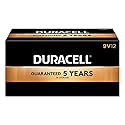 Duracell PGD MN1604BKD Coppertop Battery, Alkaline, 9V Size (Pack of 12)