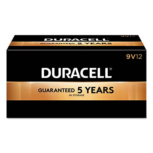 Duracell - CopperTop 9V Alkaline Batteries - long lasting, all-purpose 9 Volt battery for household and business - Pack of 12