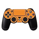 MightySkins Skin Compatible with Sony PS4 Controller - Solid Orange | Protective, Durable, and Unique Vinyl Decal wrap Cover | Easy to Apply, Remove