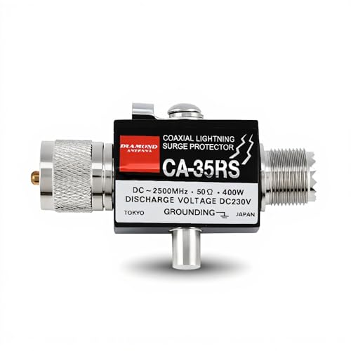CA-35RS Coaxial Protector Arrester,0-3000MHz Coax Protector,Male to Female UHF Connector,High Frequency Characteristics/Wide Bandwidth/Low Loss/VSWR