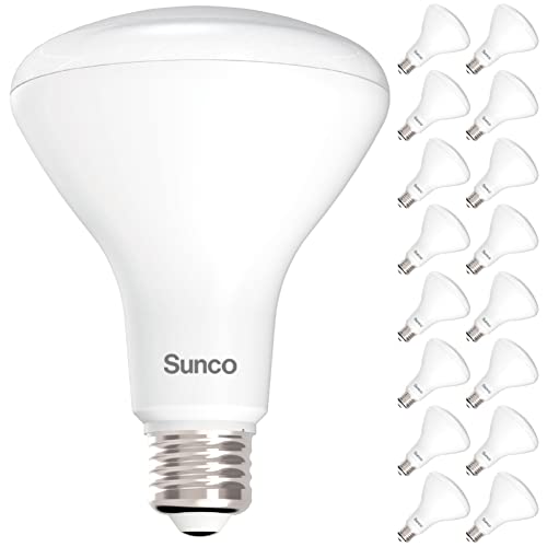 Sunco 16 Pack BR30 LED Bulb Flood Light, E26, 11W=65W, 5000K Daylight