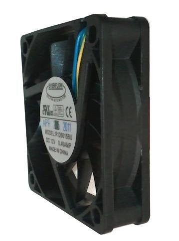 Everflow 60X60X15mm Dual Ball Bearing Ultra High Speed PWM Fan # R126015BU 12V 2000-6000 RPM 9.4-29.8 CFM 20-42 dB Everflow Computer Fan