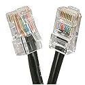 SF Cable 4ft Cat 6 Non-Booted Unshielded (UTP) Ethernet Network Cable, RJ45 Plug, 550Mhz Snagless Patch Cable, 24AWG 4pair Stranded Copper Wire