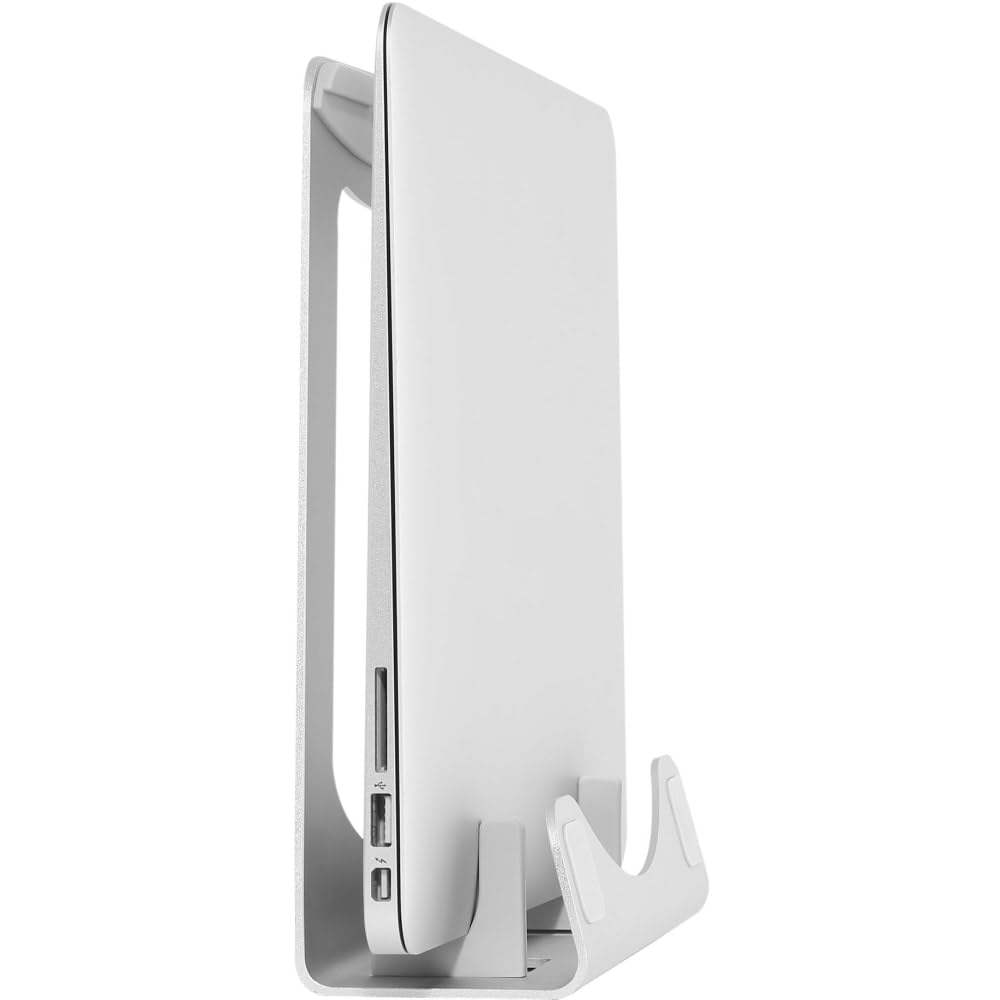 StarTech Laptop Stand, Aluminum, Silver, Angled Notebook Holder