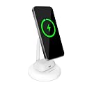 PureGear Duo Magnetic 2-in-1 Wireless Charging Stand, Qi2 Certified 20W 2-in-1 Charging Station, Desk Accessory, Fast Wireless Charging, for iPhone