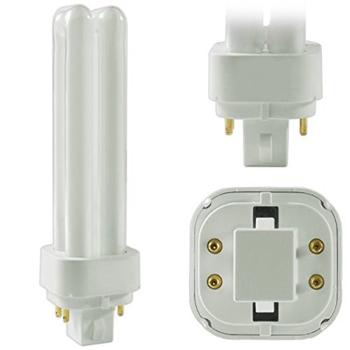 Circle (4 Pack) 13W PLC-Type CFL Bulb, 4-Pin G24q-1, 2700K Warm White, 82 CRI - Replaces Philips 38325-7 PL-C 13W/827/4P/ALTO, Sylvania 20682