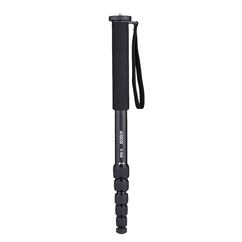 Andoer A-666 181cm/5.9ft Telescoping Aluminum Camera Monopod Unipod Stick 6-Section Max. Load 10kg/22Lbs with Carry Bag for Nikon Canon Sony A7 Pentax