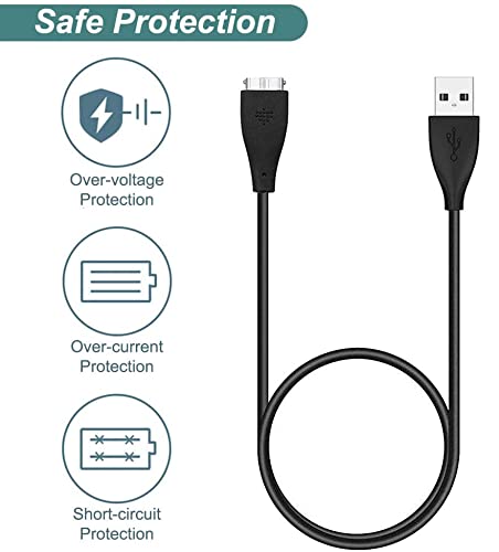 Kissmart Charger for Fitbit Charge HR, Replacement Charging Cable Cord for Fitbit Charge HR (30cm/1ft)