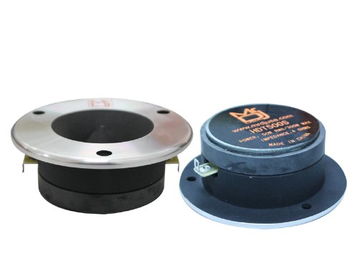 Mr. Dj HDT500S Pair 4-Inch Titanium Bullet High Compression Tweeter with 54 Ounce Ferrite Magnet