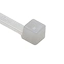 Hellermann Tyton T30R9C2 Standard Cable Tie, 5.8" Long, 30lb Tensile Strength, PA66, Natural (Pack of 100)