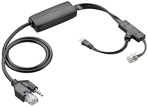 Plantronics - Electronic Hook Switch Cable APP-51 (Poly) - Remote Desk Phone Call Control - Works with Poly Desk Phones