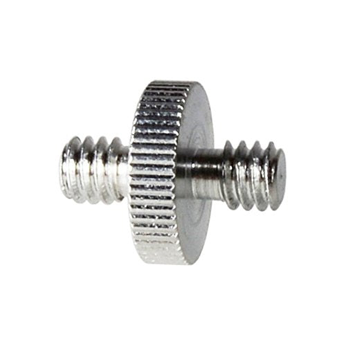 Foto&Tech 5 Pieces 1/4" Male to 1/4" Male Threaded Screw Adapter Compatible with Camera Cage/Shoulder Rig/Tripod/Socket Studio/Lighting Equipment/LED