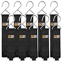 Hanging Extension Cord Holder - Storage Wrap Straps with Metal Hooks 10Pack 15" 22" Heavy Duty Garage Organizer Tool Hangers - Garden Hose Power