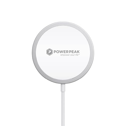 POWERPEAK MagSafe Charger Compatible, Magnetic Charger Cable - Wireless Charger with Fast Charging Capability, Not AC Adapter Included, Compatible