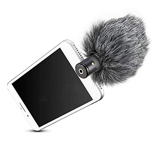 YOUSHARES VideoMicro Microphone Foam windscreen & Deadcat Wind Shield, Foam & Furry Wind Muff for Rode VideoMicro and VideoMic Me Me-L Mic (2 Pack)