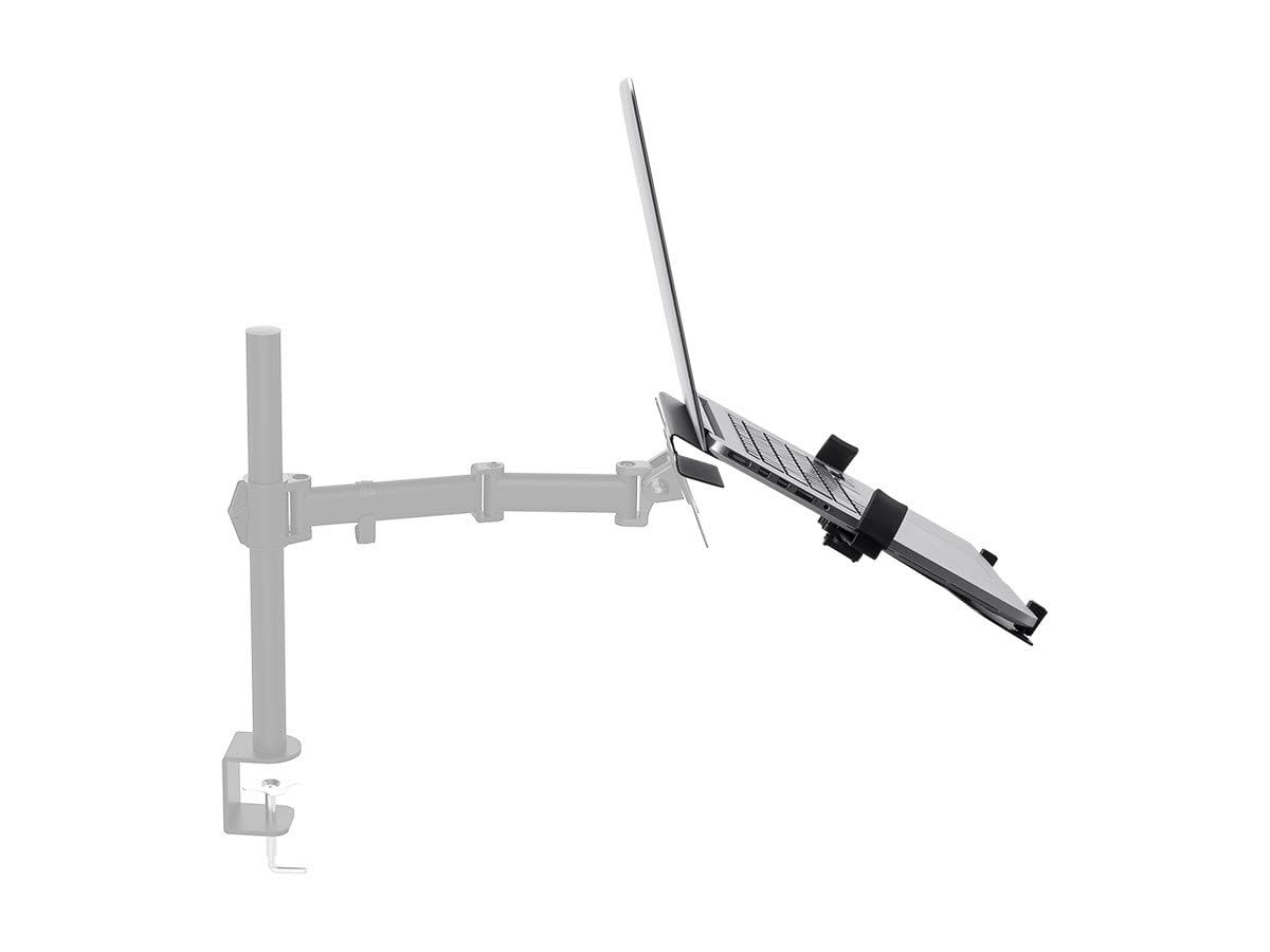 Monoprice Laptop Holder Attachment for Desk Mounts - Ideal for Work, Home, Office Laptops, Black - Workstream Collection
