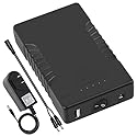 Talentcell Rechargeable 12V 6000mAh/5V 12000mAh DC Output Lithium ion Battery Pack for LED Strip/CCTV Camera/Telescope/Modem and More, Portable Li-ion