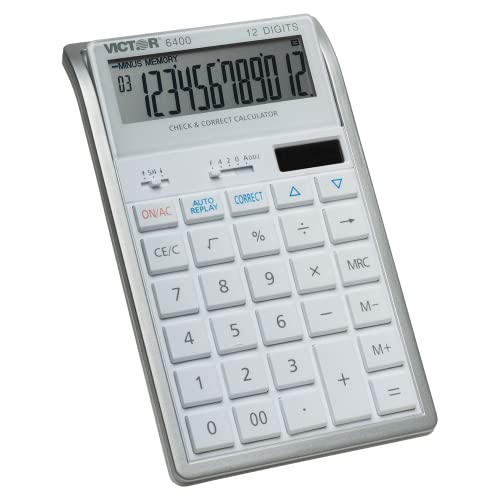 Victor 6400 Desktop Calculator, 12-Digit LCD
