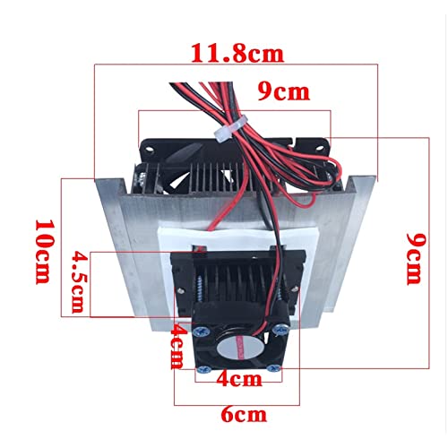 Thermoelectric Peltier Refrigeration Cooling System Kit Cooler Need 12VDC 6A Power DIY Air Conditioner