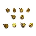 Primeonly27 10x Anodized Aluminum Computer Case Thumbscrews 6-32 Thread Computer Cover Power Supply PCI Slots Hard Drives DIY Gold