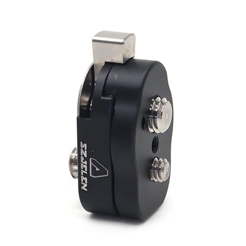 SZJELEN Mini Quick Release Plate System with 3/8 Screws M3 for Camera Monitors, Arms, Accessories, Microphones, Key Lights (Black)