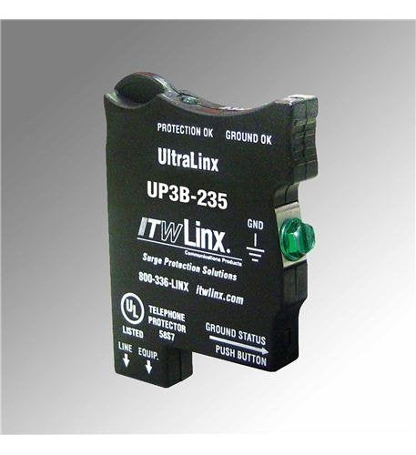 ULTRALINX 66 BLOCK PROT, 235V CLAMP, 350mA FUSE IND LTS S25 (PART #: UP3B-235)