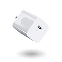 PQI 24W USB C Wall Charger - 24 Watt Type C PD Fast Charging Power Adapter Plug - Compatible with Apple iPhone 12 Pro Max, 11, and More