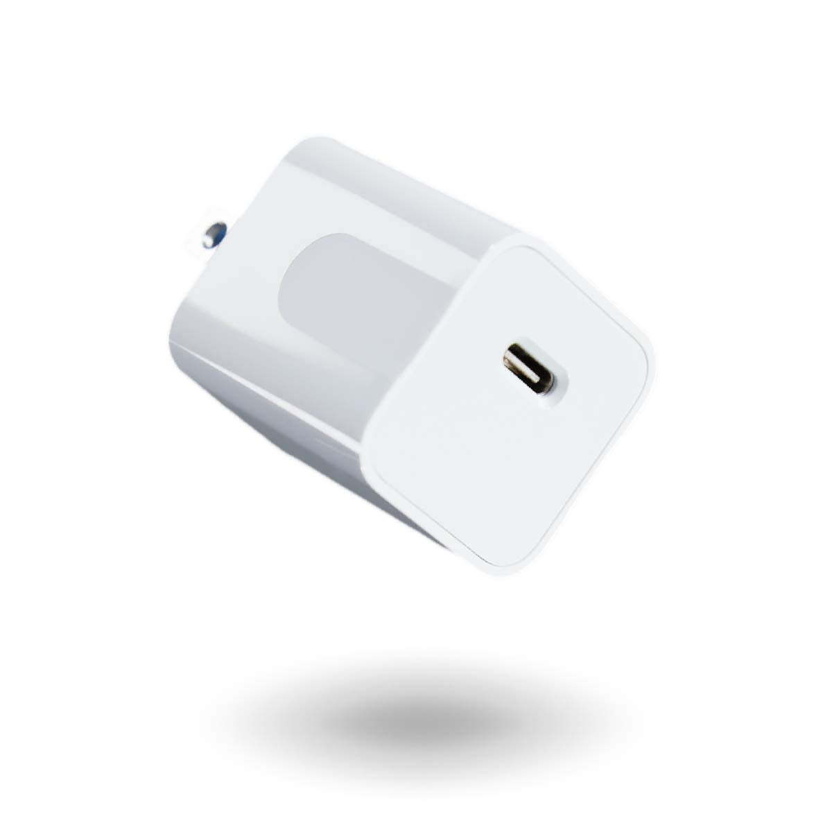 PQI 24W USB C Wall Charger - 24 Watt Type C PD Fast Charging Power Adapter Plug - Compatible with Apple iPhone 12 Pro Max, 11, and More