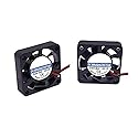 2 Pack 40x40x10MM 24V 2Pin DC Cooler Small Cooling Brushless Fan for 3D Pinter Part and Computer Case...(24V, 4010)