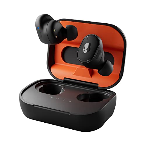 Skullcandy Grind Fuel Wireless In-Ear Bluetooth Earbuds - True Black/Orange
