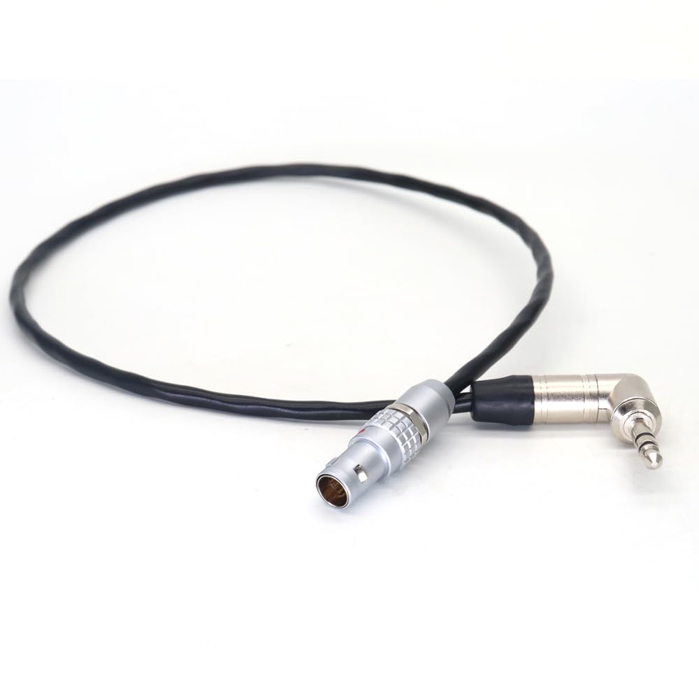 SZJELEN Timecode Cable for Tentacle Sync Timecode Generator to Sound Devices Recorders/Arri Alexa Cameras 3.5mm TRS to 5 Pin Timecode in